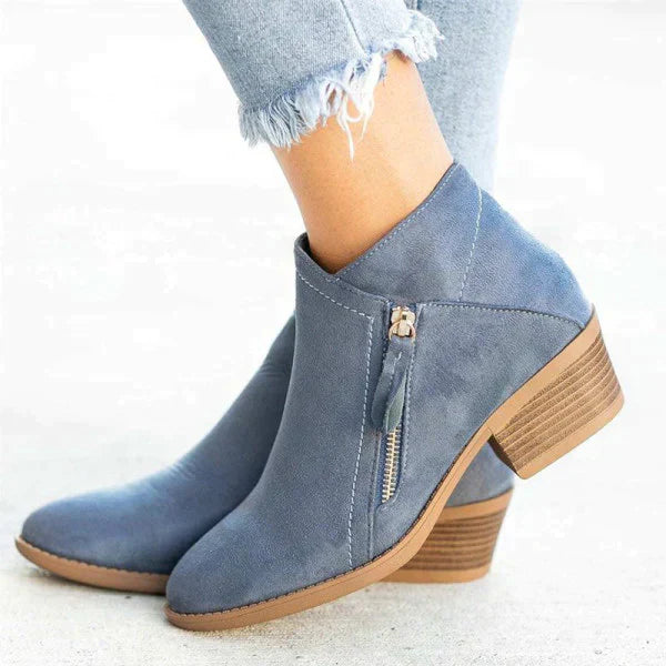 Heel - Orthopaedic Leather Ankle Boots for Women - Durable Comfort - Stylish Support