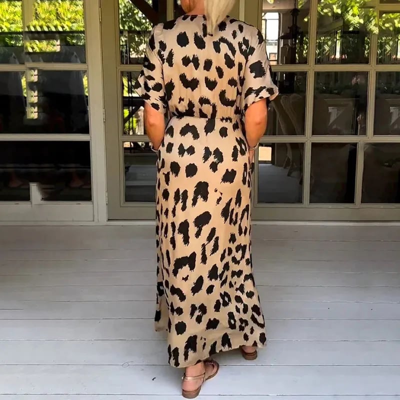 Maxi Dress Leopard Print - Esmee Stylish Summer Wear