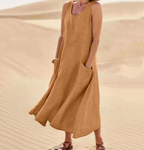 Sleeveless Loose-Fitting Top for Women - Comfortable Stylish