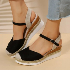 Ladies' Sandals - Buckle Closure - Closed Toe - Isabelle Luo