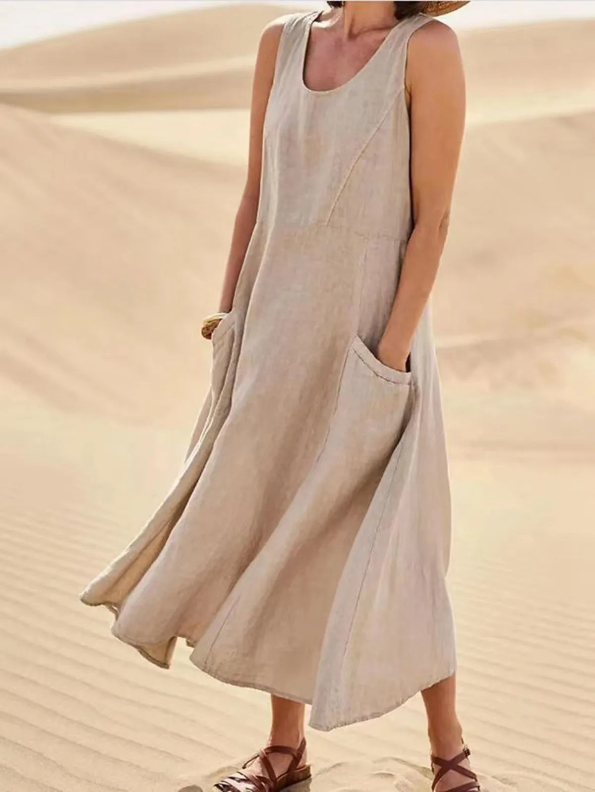 Sleeveless Loose-Fitting Top for Women - Comfortable Stylish