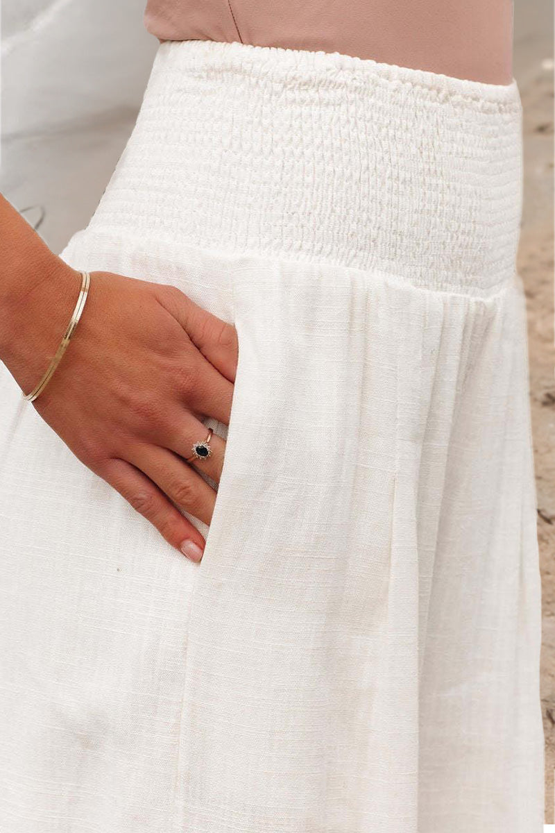 Palazzo High-Waisted Trousers - Elegant Fit