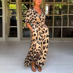 Maxi Dress Leopard Print - Esmee Stylish Summer Wear