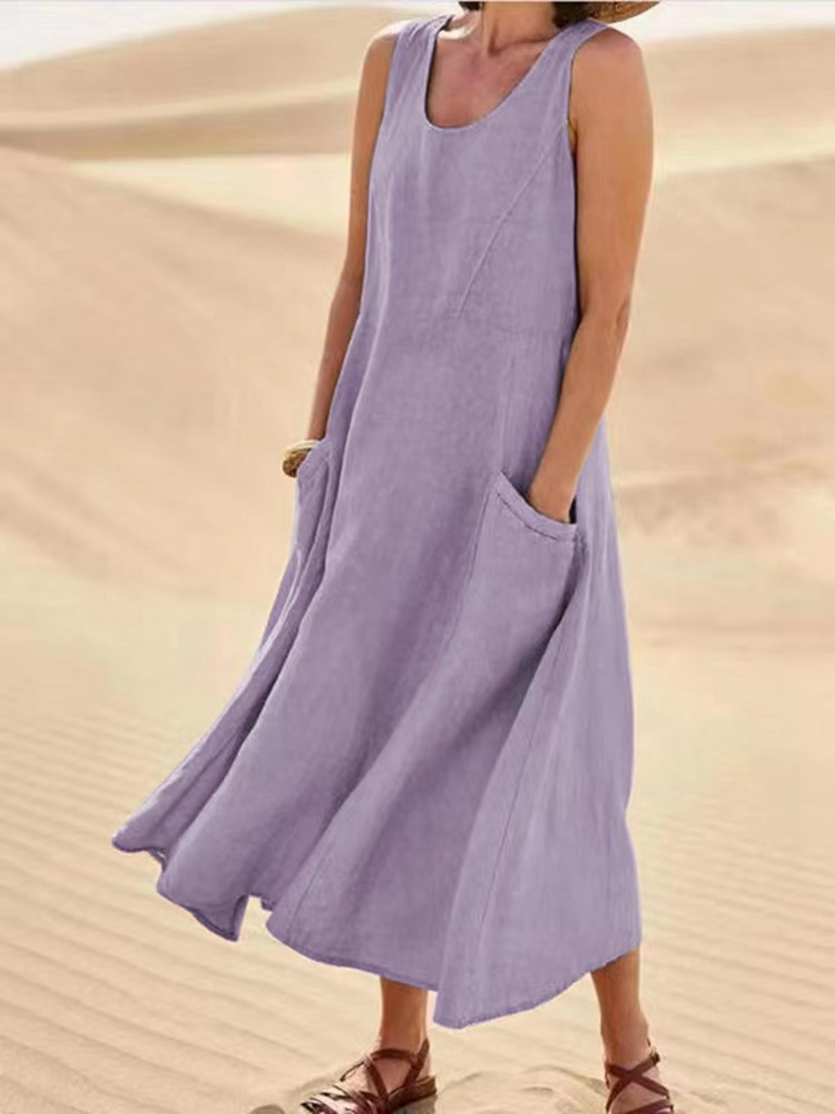 Sleeveless Loose-Fitting Top for Women - Comfortable Stylish