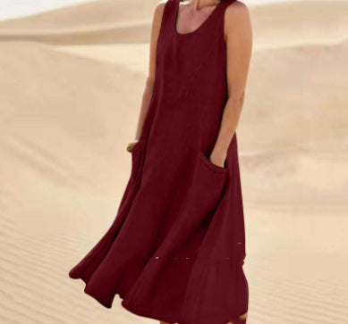 Sleeveless Loose-Fitting Top for Women - Comfortable Stylish