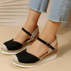 Ladies' Sandals - Buckle Closure - Closed Toe - Isabelle Luo
