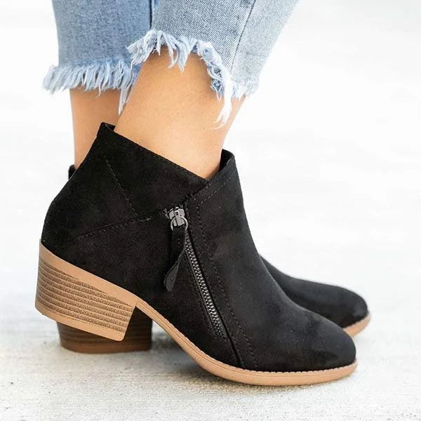 Heel - Orthopaedic Leather Ankle Boots for Women - Durable Comfort - Stylish Support