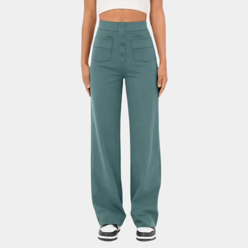 Casual High-Waisted Trousers for Women - Comfortable