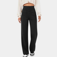 Casual High-Waisted Trousers for Women - Comfortable