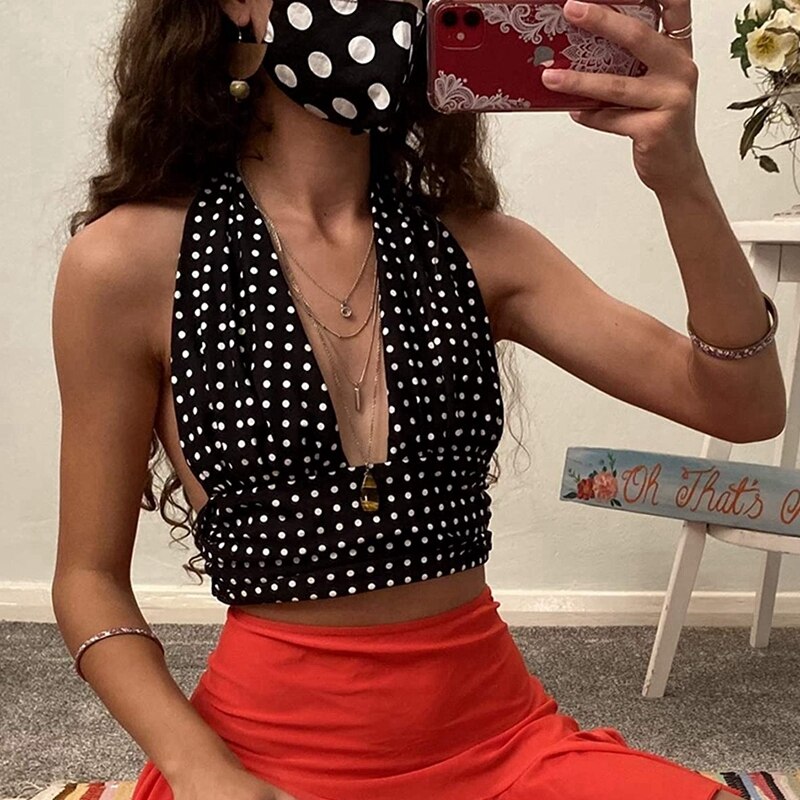 Amity Halter Top - Summer Cheerful - Stylish Luo
