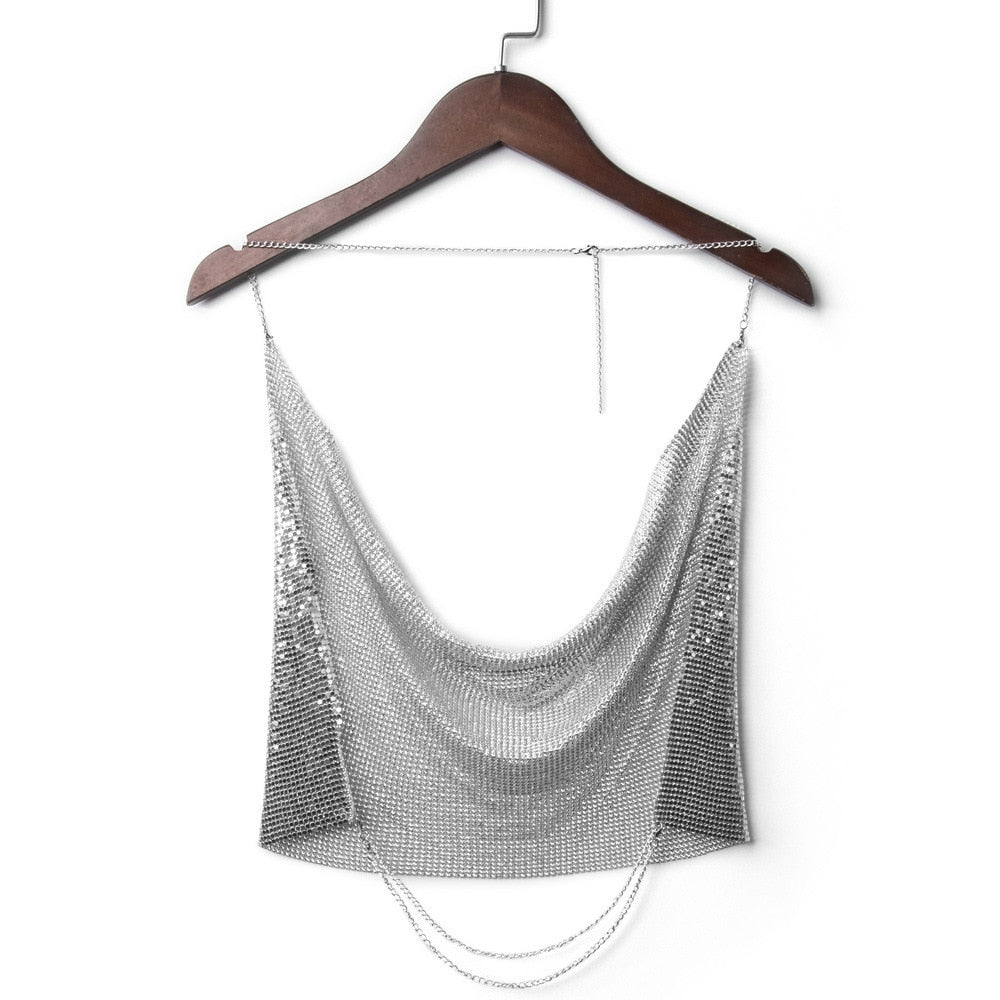 Mimi Glitter Top - Perfect Dance Top - Shiny Party Wear