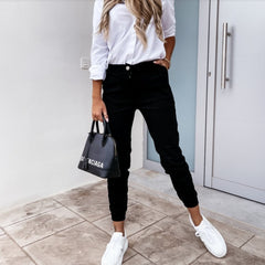 Skinny Stretch Damenhose - Enganliegend - Komfort