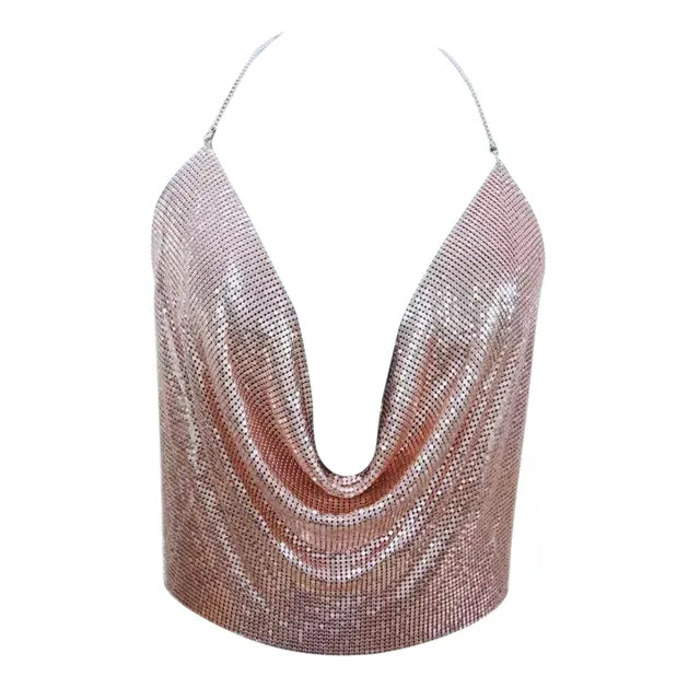 Mimi Glitter Top - Perfect Dance Top - Shiny Party Wear