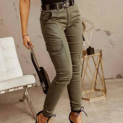 Cargo Jeans para Mujer - Estilo y Comodidad