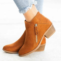 Heel - Orthopaedic Leather Ankle Boots for Women - Durable Comfort - Stylish Support