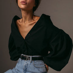 Babet Blouse - Puff Sleeves - Unique Elegant Style