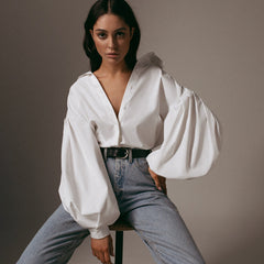 Babet Blouse - Puff Sleeves - Unique Elegant Style