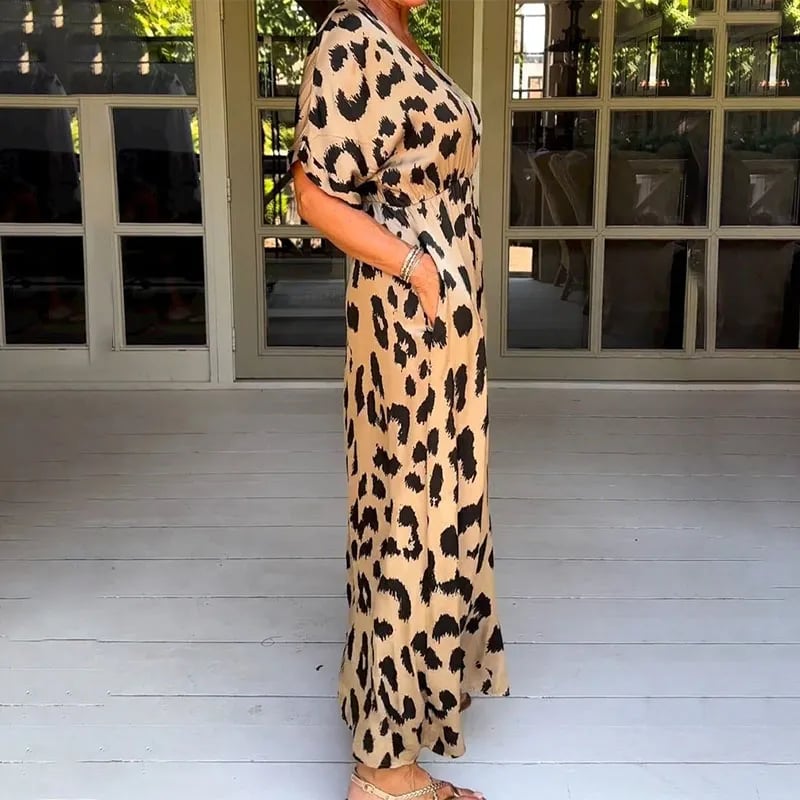 Maxi Dress Leopard Print - Esmee Stylish Summer Wear