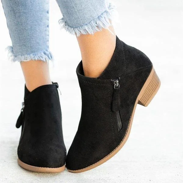 Heel - Orthopaedic Leather Ankle Boots for Women - Durable Comfort - Stylish Support