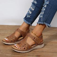 Orthopaedic Leather Ladies Sandals - Mukavuus & Tuki